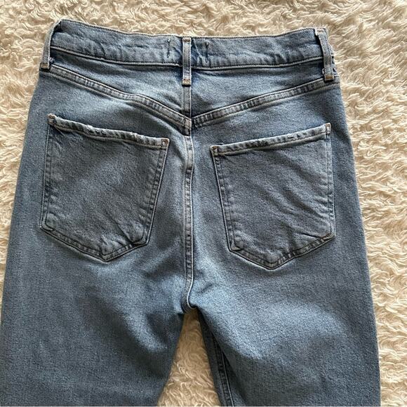 AGOLDE Riley High Rise Straight Crop Jeans in Whiplash Size 26 - Picture 9 of 10